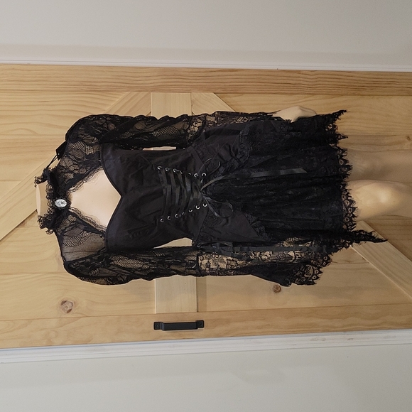 Dolls Kill Dresses Nwt Dolls Kill X Widow Lights Go Out Lace Mini